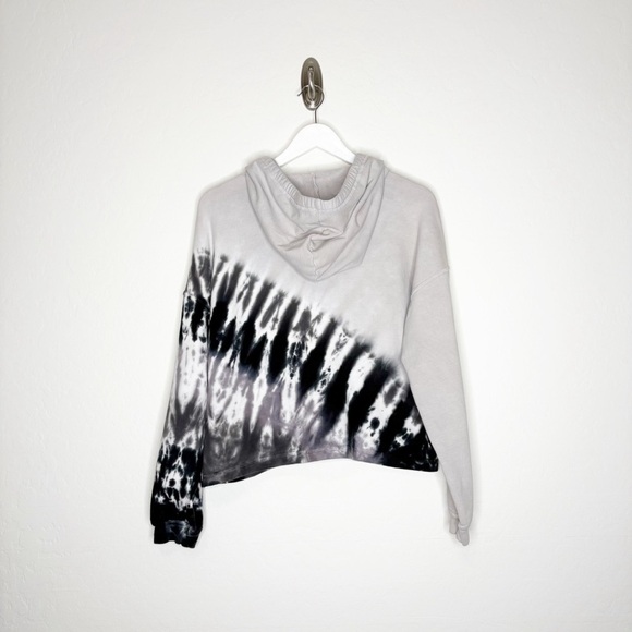 Electric & Rose Westside Zip Hoodie Tie Dye Grey Black White Size Small - Picture 7 of 7